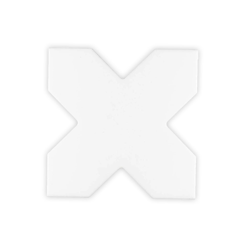 White 5x5 Matte Cross Ceramic Tile (27 pack, 5.37 sq ft/case)