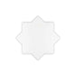 White 5x5 Matte Star Ceramic Tile (27 pack, 5.37 sq ft/case)