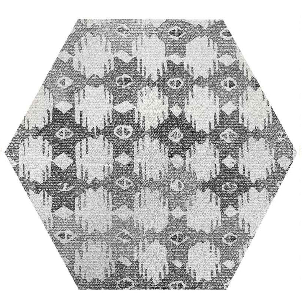 17 pack Light Gray 9.9-in W x 9.9-in L Matte Hexagonal Porcelain Wall and Floor Deco Tile (10 Sq ft/case) - Sample