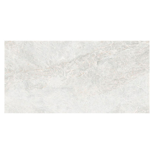 Frosted White 24x48 Polished Porcelain Large Format Tile (2 pack, 15.49 sq ft/case) - Sample
