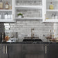 Apollo Tile Antique Mirror Glossy Beveled Glass Subway Tile – 3 x 12 in. (20 Sheets, Kitchen & Bath Use) - Sample