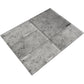 Antique Silver Polished Glass Tile