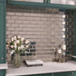 Antique Silver 3x6 Polished Glass Subway Tile (40 pack, 5 sq ft/case) - Sample
