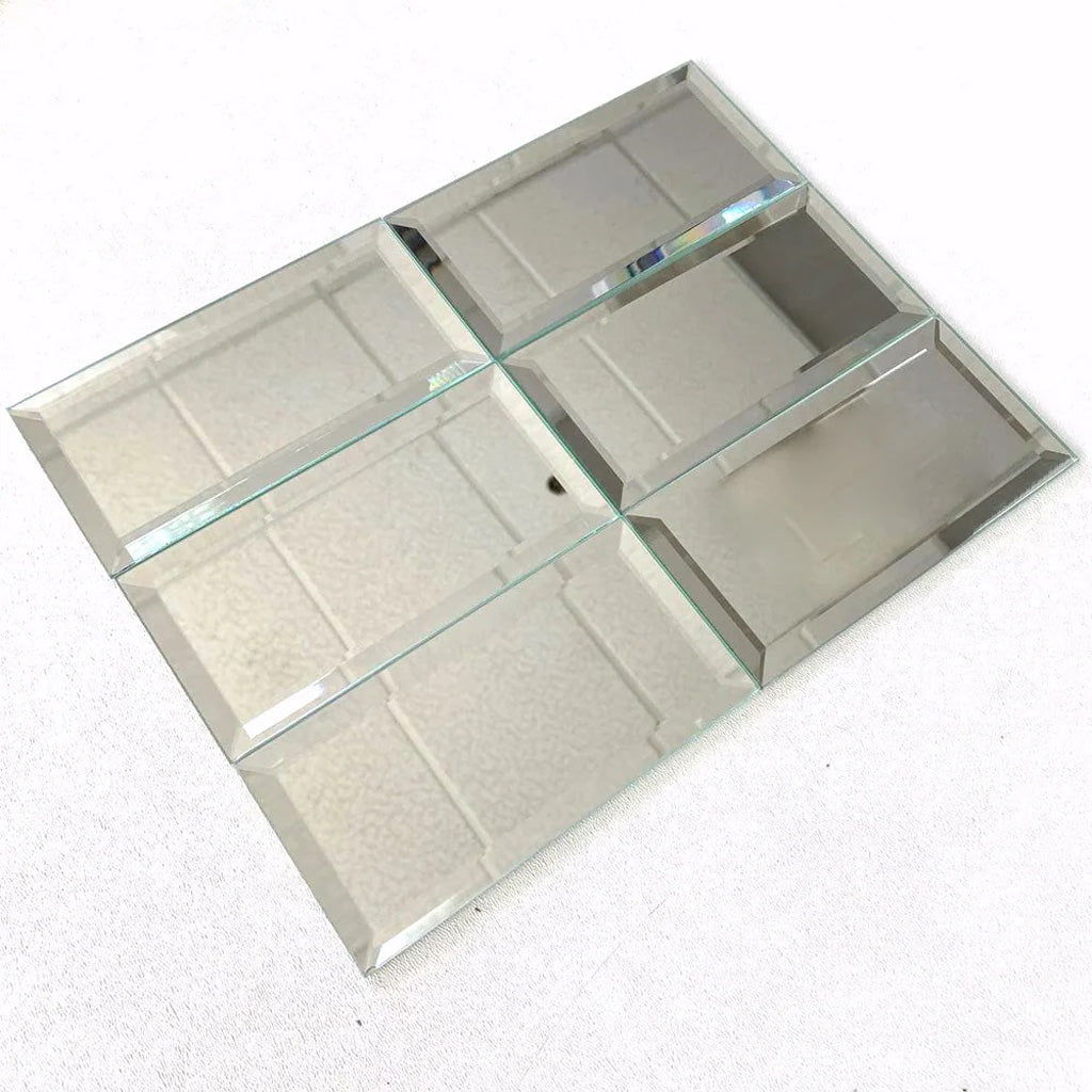 3X6 Clear Silver Subway Tile