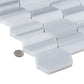 Sample - Cloud Gray 12x13 Polished Equator Marble Hexagon Mosaic tile (5 pack, 5.59 sq ft/case)