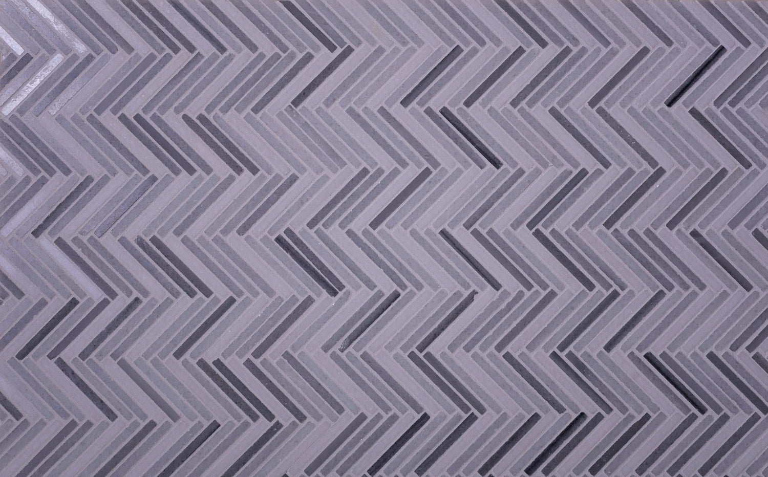 Sample - White, Gray 11x11 Polished Equator Marble Herringbone Mosaic tile (5 pack, 4.35 sq ft/case)