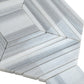 Sample - Cloud Gray 9x11 Polished Equator Marble Mosaic tile (5 pack, 3.53 sq ft/case)