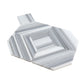 Sample - Cloud Gray 9x11 Polished Equator Marble Mosaic tile (5 pack, 3.53 sq ft/case)