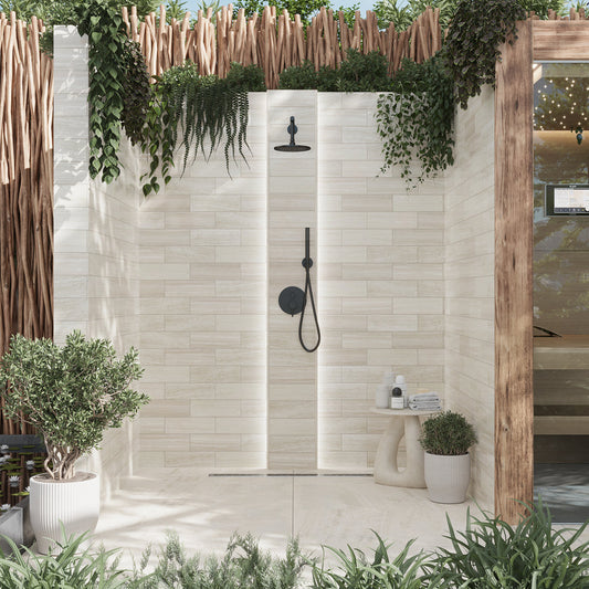 Wooden Beige 4x12 Polished Subway Marble Tile (15 pack, 5 sq ft/case) - Sample