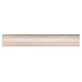 Sample - Beige 2x12 Polished Crystal Sand Chair Rail Marble Tile Trim (10 pack, 1.667 sq ft/case)