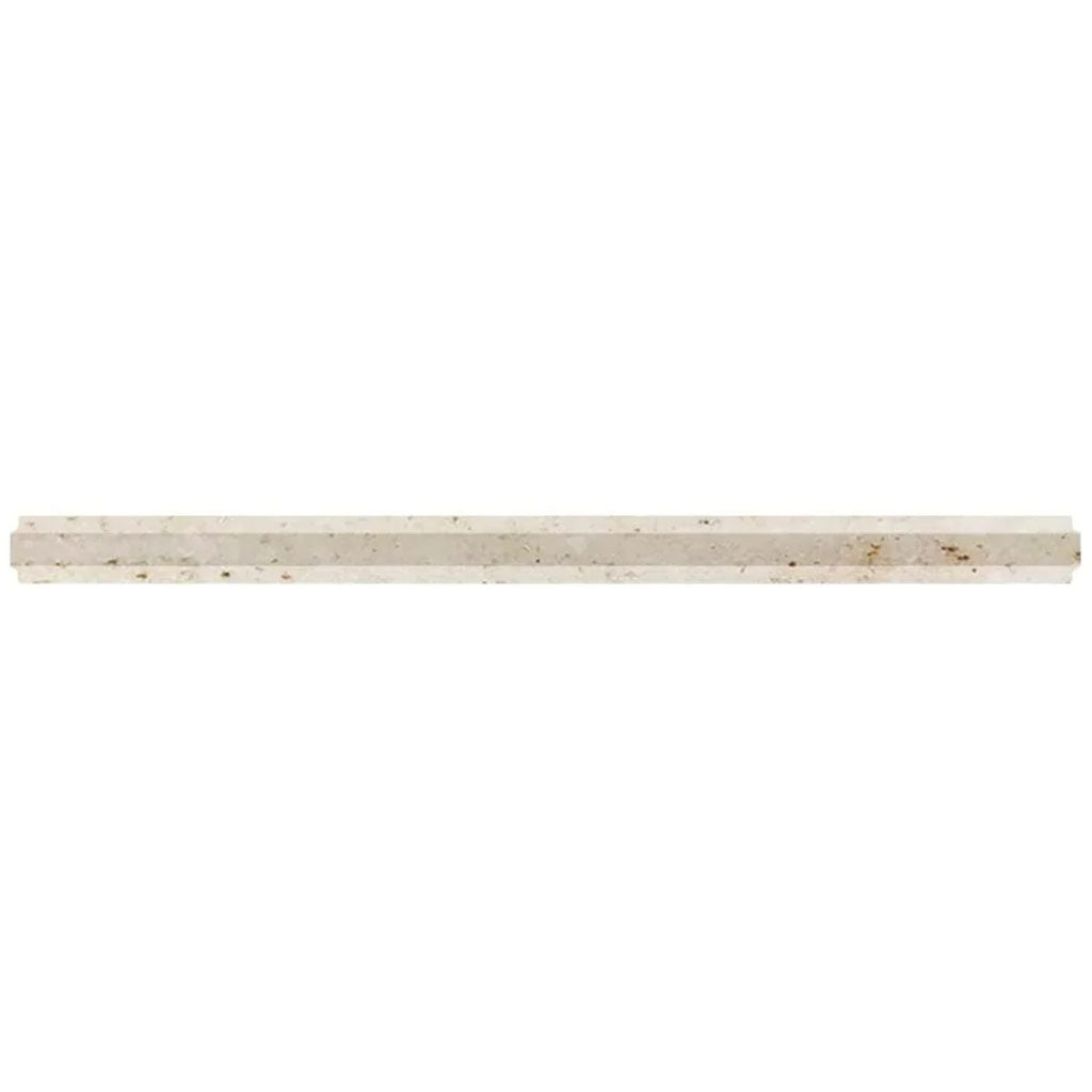 Beige 0.8x12 Polished Marble Pencil Tile Trim (10 pack, 0.667 sq ft/case) - Sample