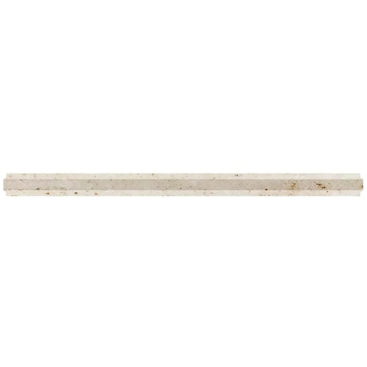 Beige 0.8x12 Polished Marble Pencil Tile Trim (10 pack, 0.667 sq ft/case) - Sample