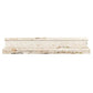 10 pack Light Beige 2-in W x 12-in L Marble Polished Chair Rail Tile Trim - Sample