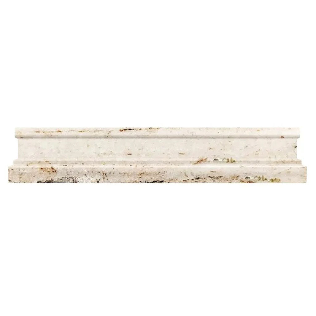 10 pack Light Beige 2-in W x 12-in L Marble Polished Chair Rail Tile Trim - Sample