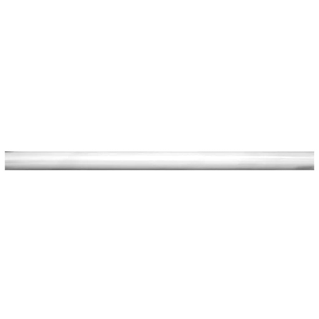 White 0.5x12 Polished Marble Jolly Pencil Tile Trim (10 pack, 0.5 sq ft/case) - Sample