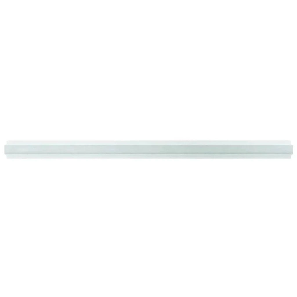 Snow White 0.8x12 Marble Polished Pencil Tile Trim (10 pack, 0.667 sq ft/case) - Sample