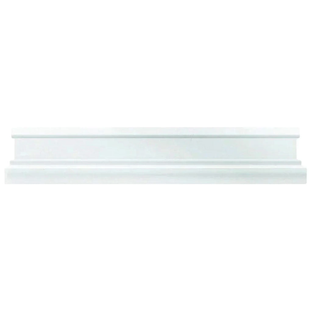 Snow White 2x12 Polished Marble Chair Rail Tile Trim (10 pack, 1.667 sq ft/case) - Sample
