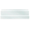 Sample - Snow White 4x12 Polished Thassos Baseboard Marble Tile Trim (10 pack, 3.33 sq ft/case)