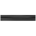 Sample - Eastern Black 2x12 Honed Chair Rail Marble Tile Trim (10 pack, 1.667 sq ft/case)