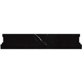 Sample - Eastern Black 2x12 Polished Chair Rail Marble Tile Trim (10 pack, 1.667 sq ft/case)