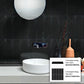10 pack Black 2-in W x 12-in L Best Quality Marble Polished Chair Rail Tile Trim (1.67 Sq ft/case) - Sample
