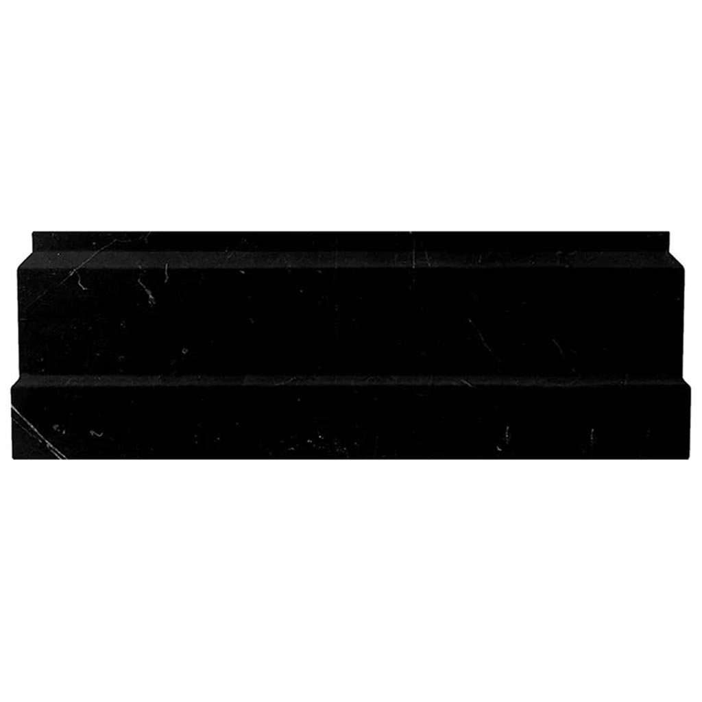 4x12 Black Baseboard Tile Trim 