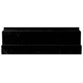 Sample - Eastern Black 4x12 Polished Baseboard Marble Tile Trim (10 pack, 3.33 sq ft/case)