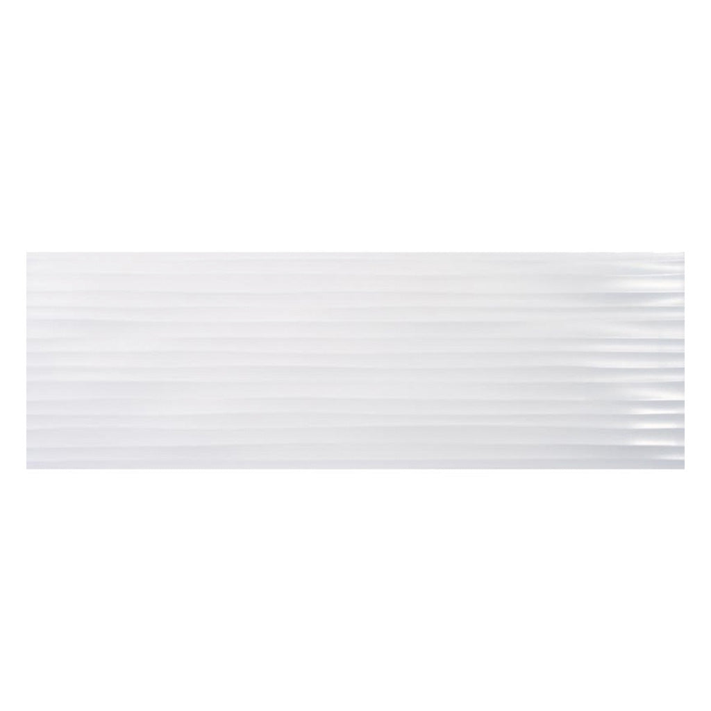 6 pack White 11.7-in W x 35.2-in L Best Quality Satin Ceramic Wall and Floor Tile (17.16 Sq ft/case) - Sample