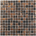 Sample - Dark Brown 12x12 Uniform Square Glossy Glass Mosaic Tile (20 pack, 20 sq ft/case)