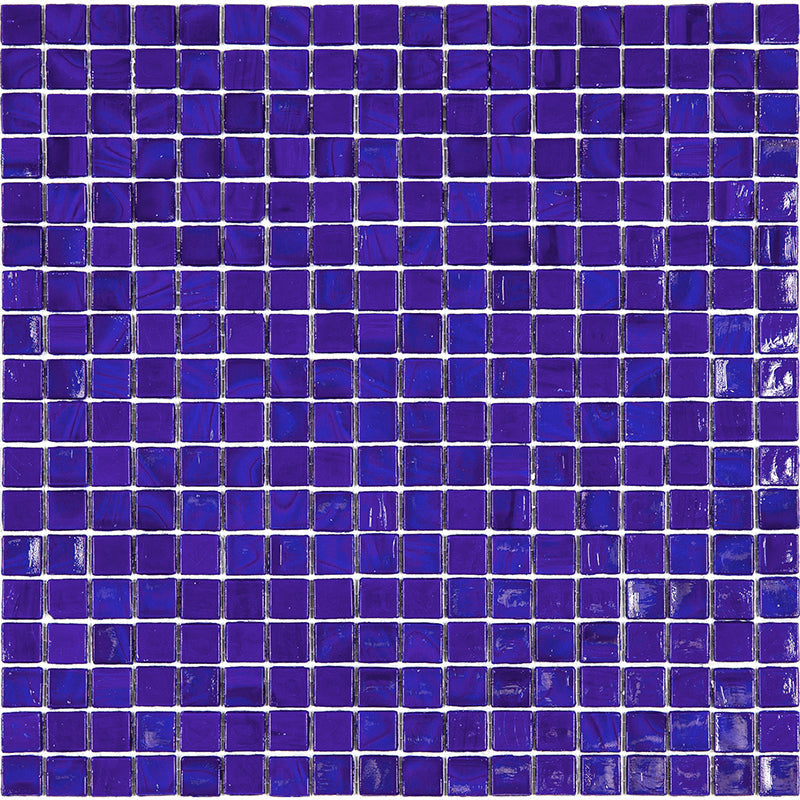 Royal Blue 12x12 Glossy Uniform Square Glass Mosaic Tile (20 pack, 18.69 sq ft/case) - Sample