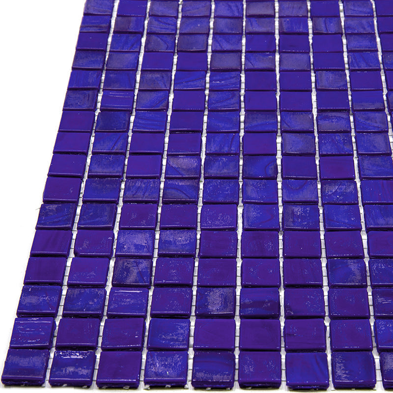 Royal Blue 12x12 Glossy Uniform Square Glass Mosaic Tile (20 pack, 18.69 sq ft/case) - Sample