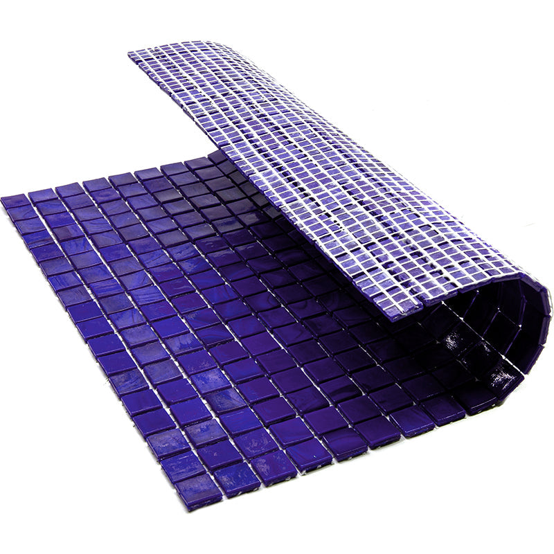 Royal Blue 12x12 Glossy Uniform Square Glass Mosaic Tile (20 pack, 18.69 sq ft/case) - Sample