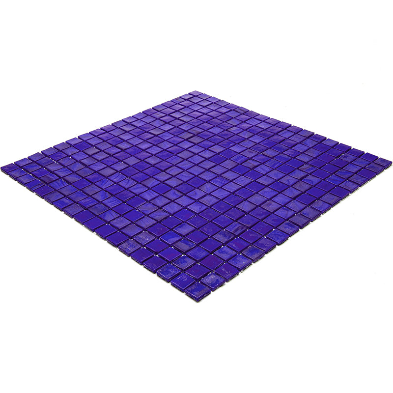 Royal Blue 12x12 Glossy Uniform Square Glass Mosaic Tile (20 pack, 18.69 sq ft/case) - Sample