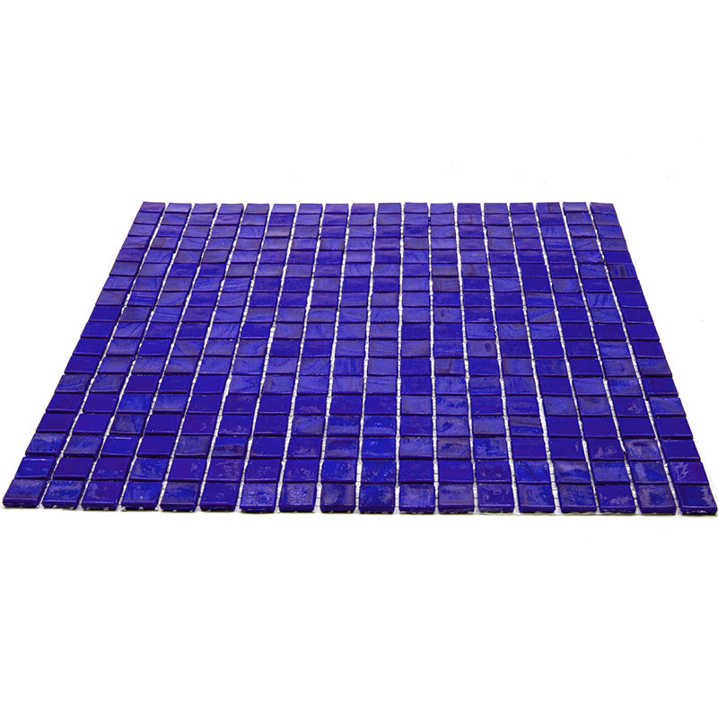 Royal Blue 12x12 Glossy Uniform Square Glass Mosaic Tile (20 pack, 18.69 sq ft/case) - Sample