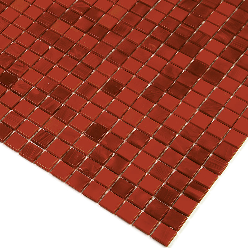 20-pack Skosh 11.6 in. x 11.6 in. Glossy Rose Red Glass Mosaic Wall and Floor Tile (18.69 sq. ft./case)