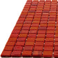 20-pack Skosh 11.6 in. x 11.6 in. Glossy Rose Red Glass Mosaic Wall and Floor Tile (18.69 sq. ft./case)
