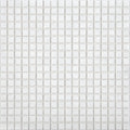 Glossy pearl white 12x12 inch square glass mosaic tile sheet with small uniform tiles