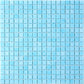 20-pack Skosh 11.6 in. x 11.6 in. Glossy Sky Blue Glass Mosaic Wall and Floor Tile (18.69 sq ft/case) - Sample