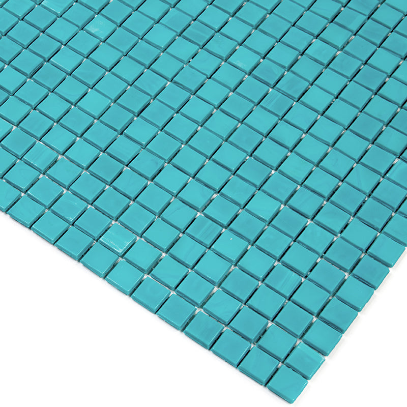 20-pack Skosh 11.6 in. x 11.6 in. Glossy Turqouise Green Glass Mosaic Wall and Floor Tile (18.69 sq ft/case)