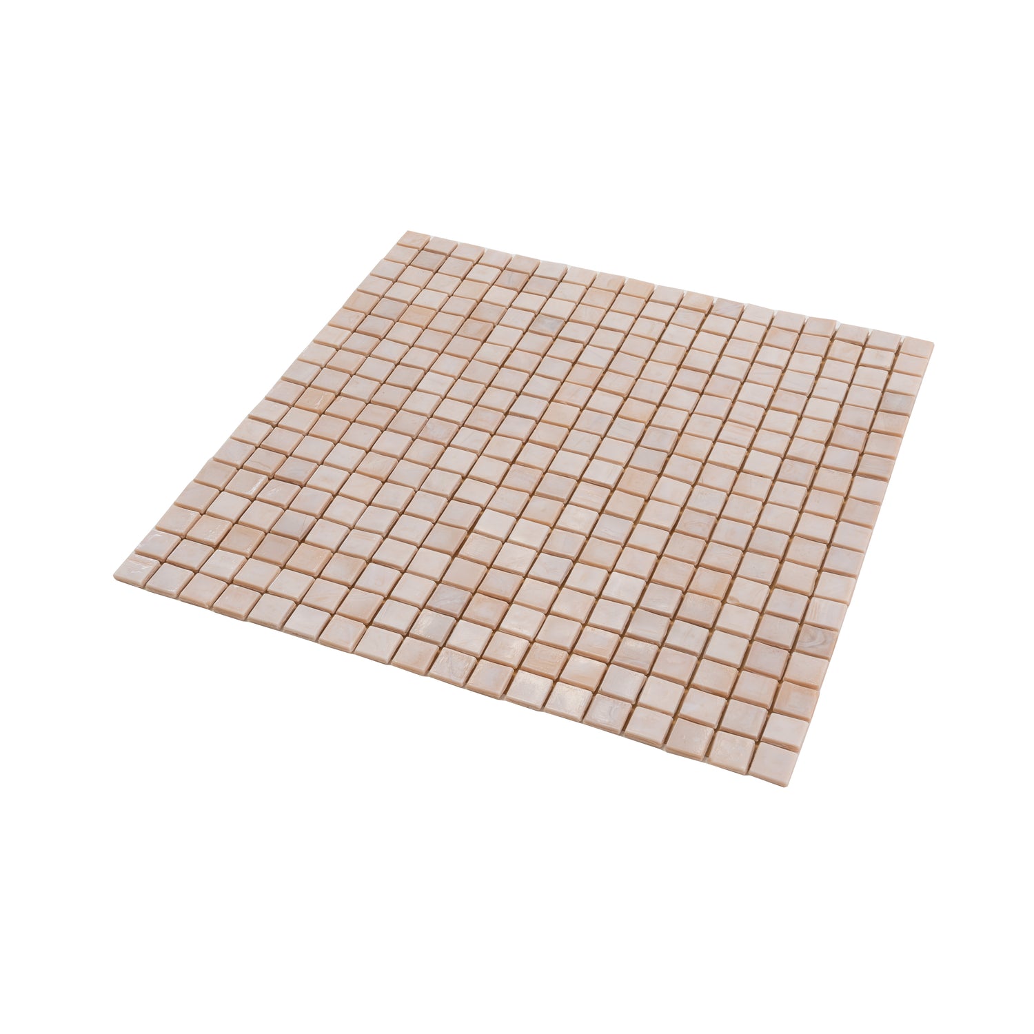Shimmer Beige 12x12 Glossy Uniform Square Glass Mosaic Tile (20 pack, 18.69 sq ft/case)