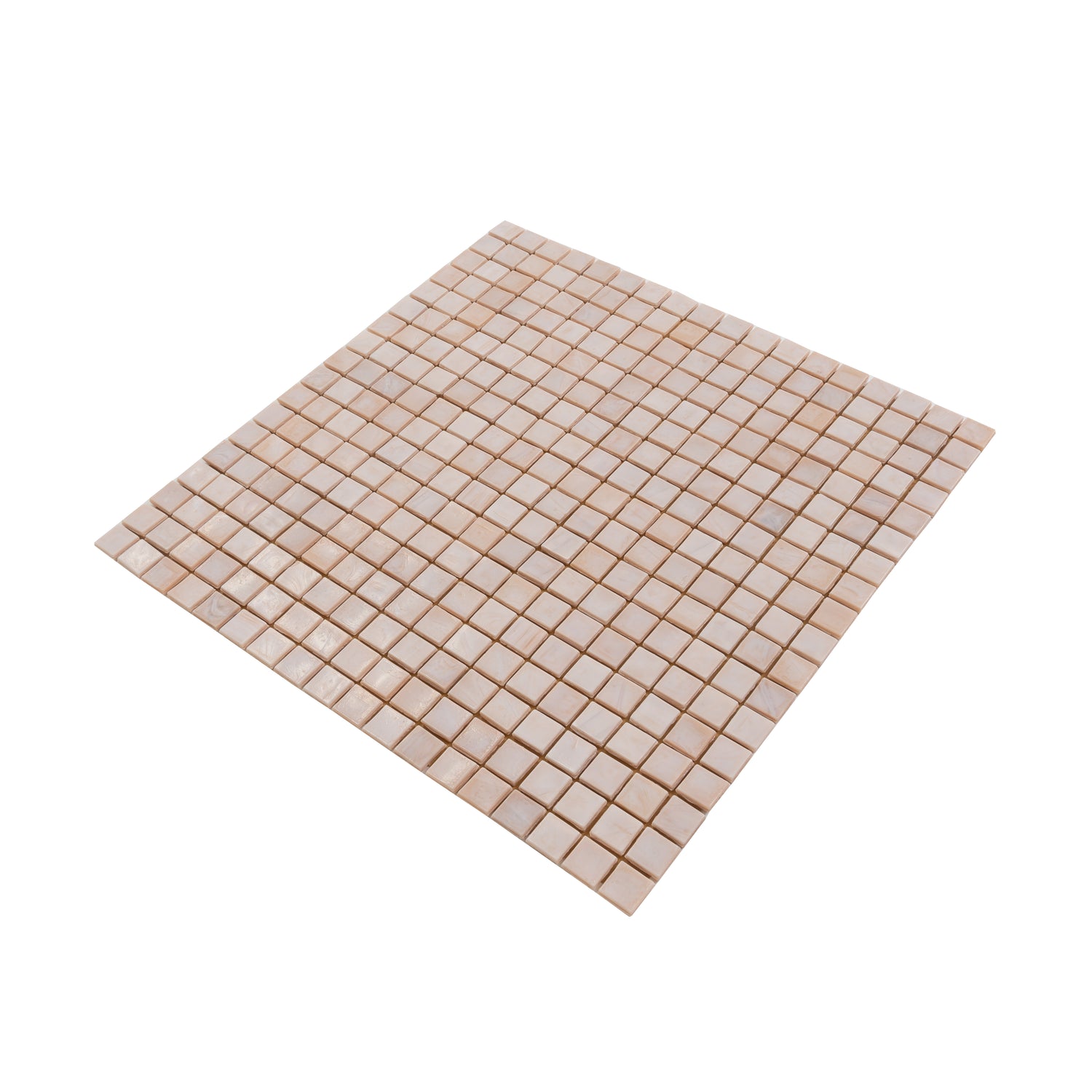 Shimmer Beige 12x12 Glossy Uniform Square Glass Mosaic Tile (20 pack, 18.69 sq ft/case)