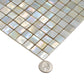 Behr French Beige 12x12 Glossy Uniform Square Glass Mosaic Tile (20 pack, 18.69 sq ft/case) - Sample