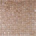 Sample - French Beige 12x12 Glossy Uniform Square Glass Mosaic Tile (20 pack, 18.69 sq ft/case)