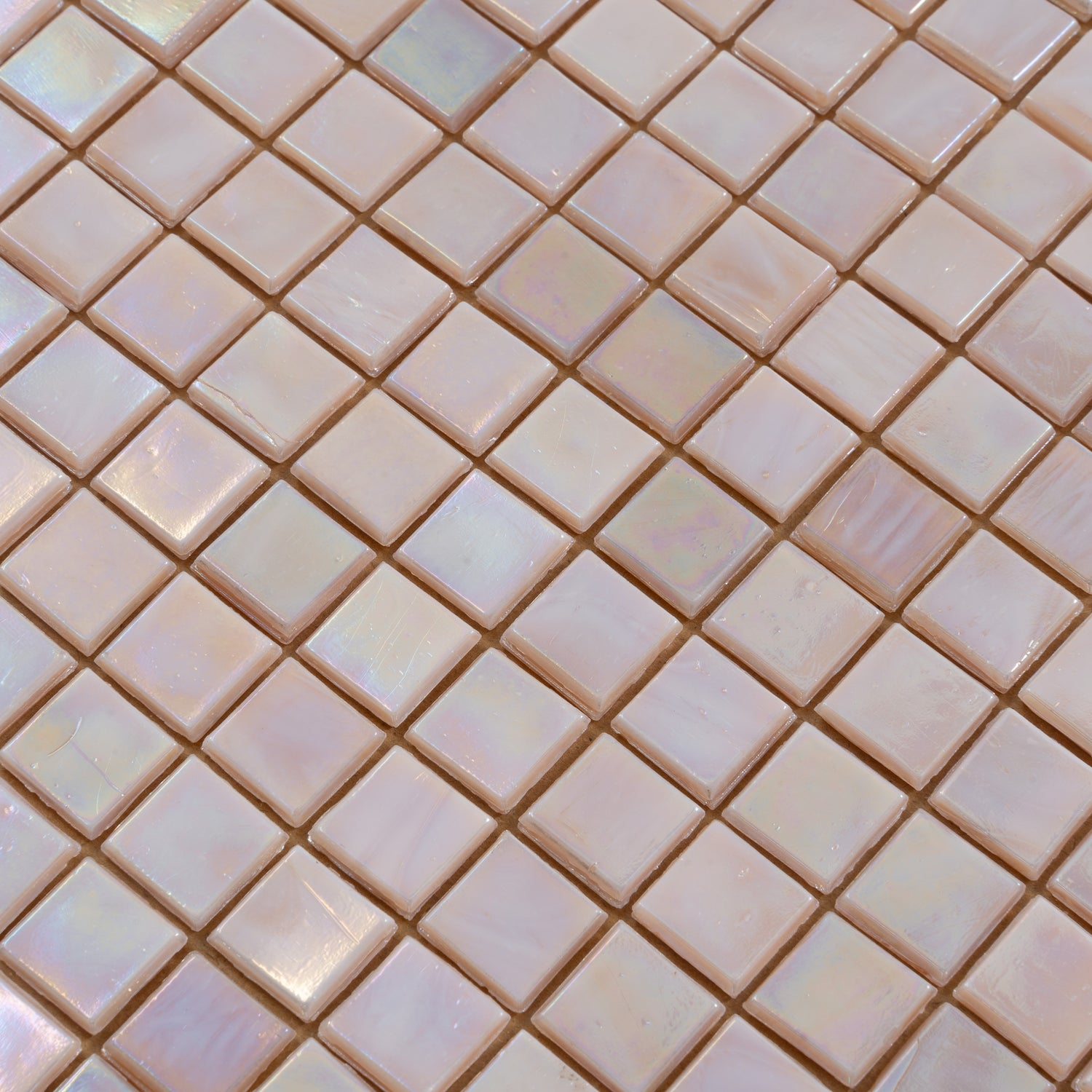 Tuscan Beige 12x12 Glossy Uniform Square Glass Mosaic Tile (20 pack, 18.69 sq ft/case) - Sample