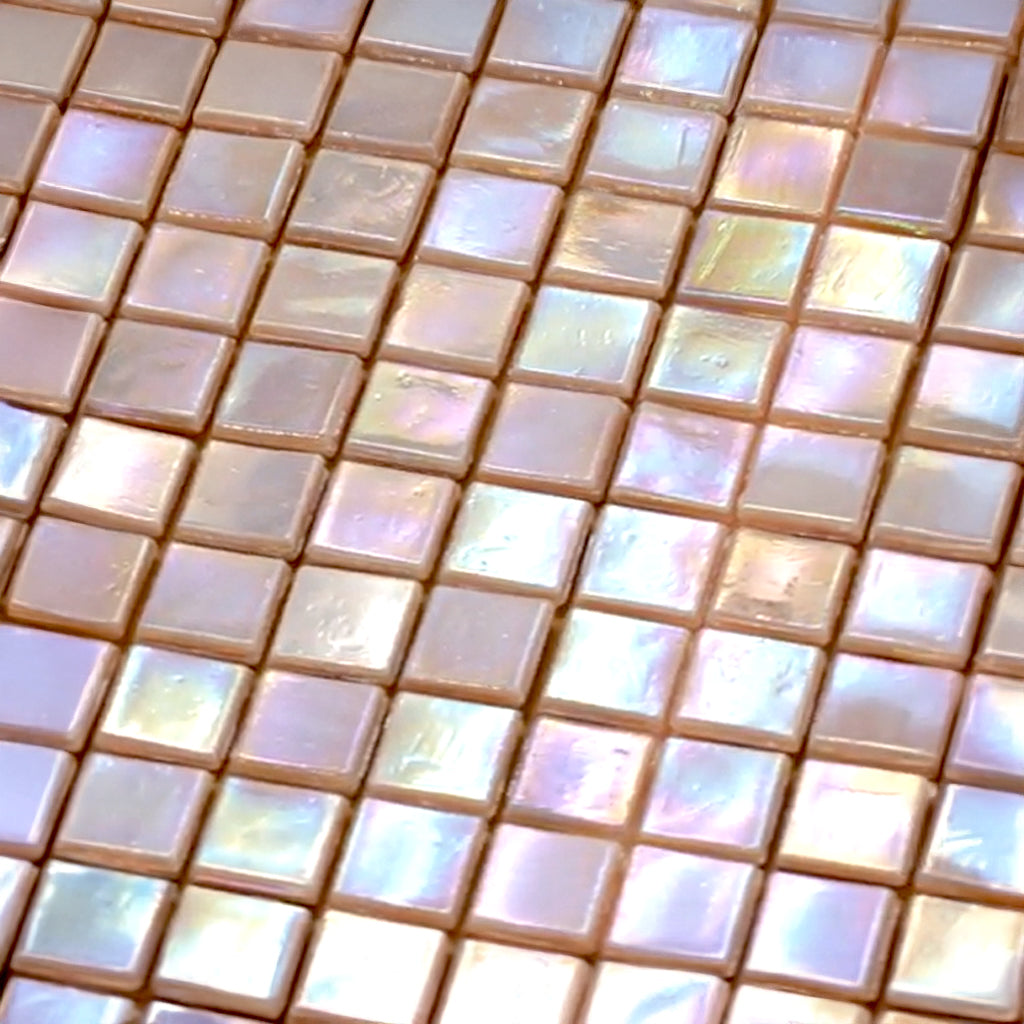 Tuscan Beige 12x12 Glossy Uniform Square Glass Mosaic Tile (20 pack, 18.69 sq ft/case) - Sample