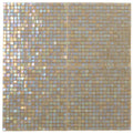 Sample - Ecru Beige 12x12 Glossy Uniform Square Glass Mosaic Tile (20 pack, 18.69 sq ft/case)