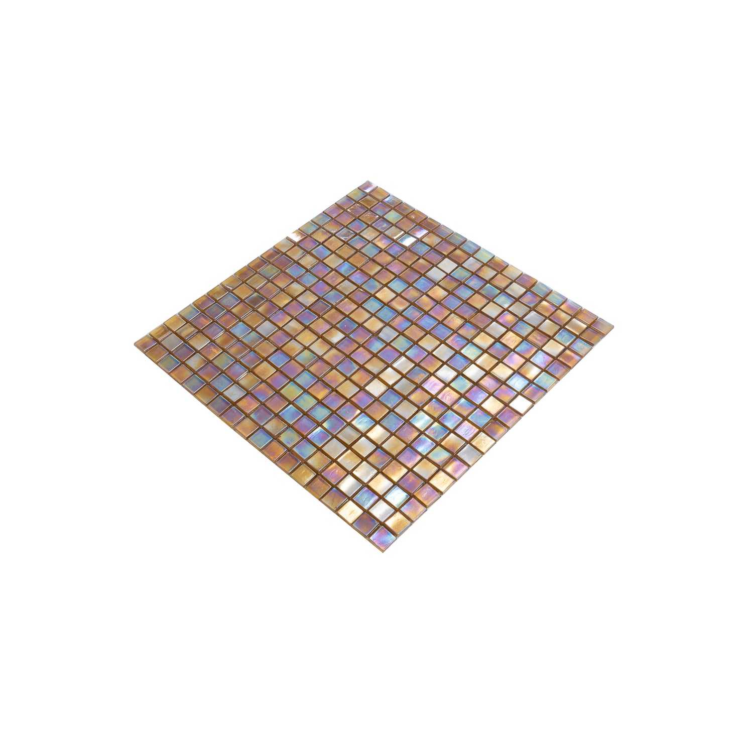 Gold Beige 12x12 Glossy Uniform Square Glass Mosaic Tile (20 pack, 18.69 sq ft/case)