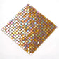 Gold Beige 12x12 Glossy Uniform Square Glass Mosaic Tile (20 pack, 18.69 sq ft/case)