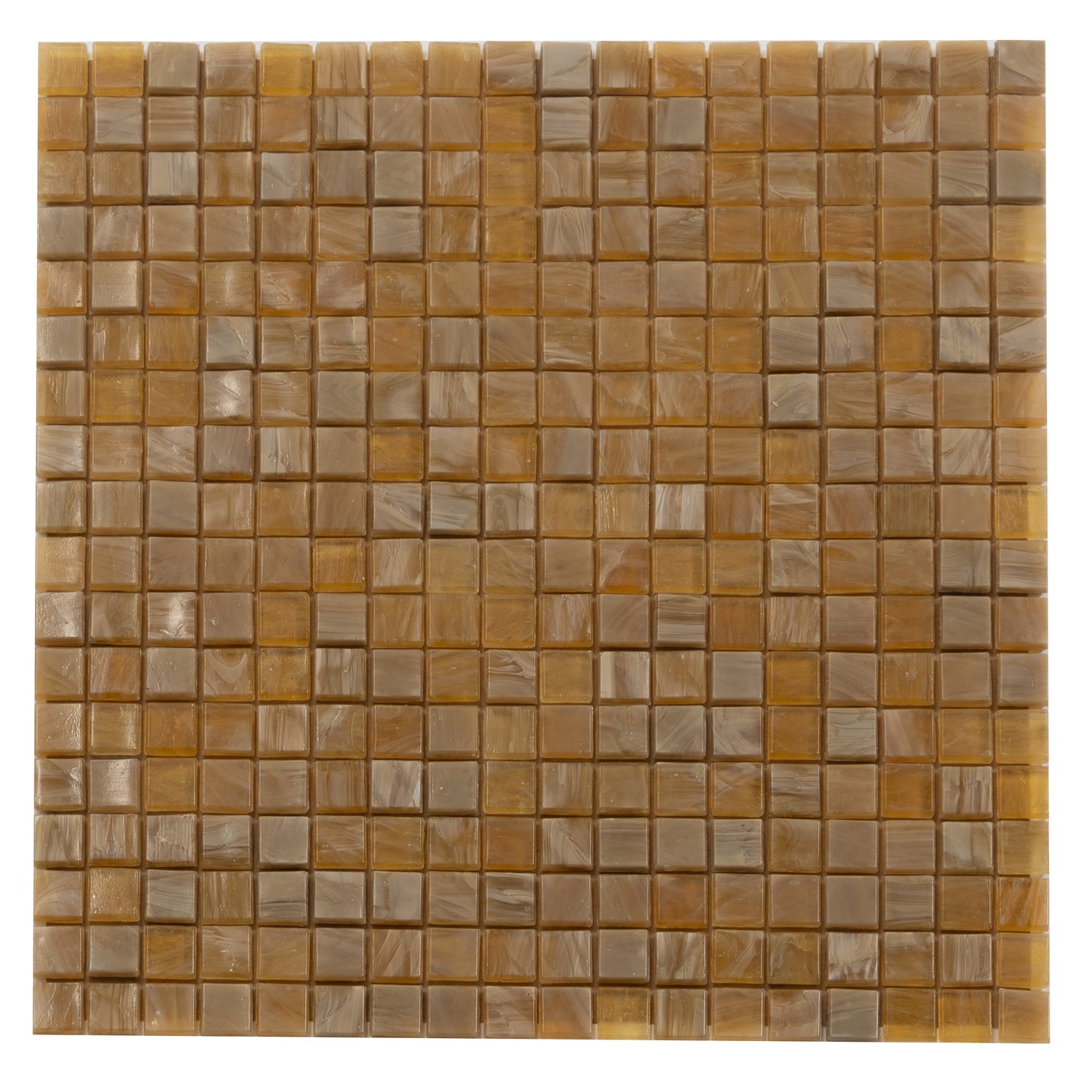 Butter Beige 12x12 Glossy Uniform Square Glass Mosaic Tile (20 pack, 18.69 sq ft/case) - Sample