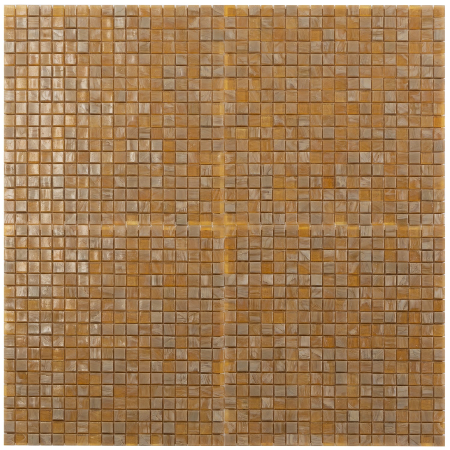Butter Beige 12x12 Glossy Uniform Square Glass Mosaic Tile (20 pack, 18.69 sq ft/case) - Sample